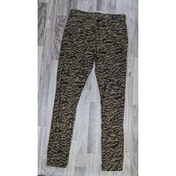 Adriano Goldschmied Womens Size 29 R The Farrah Skinny Ankle Animal Print Jeans - Picture 2 of 12